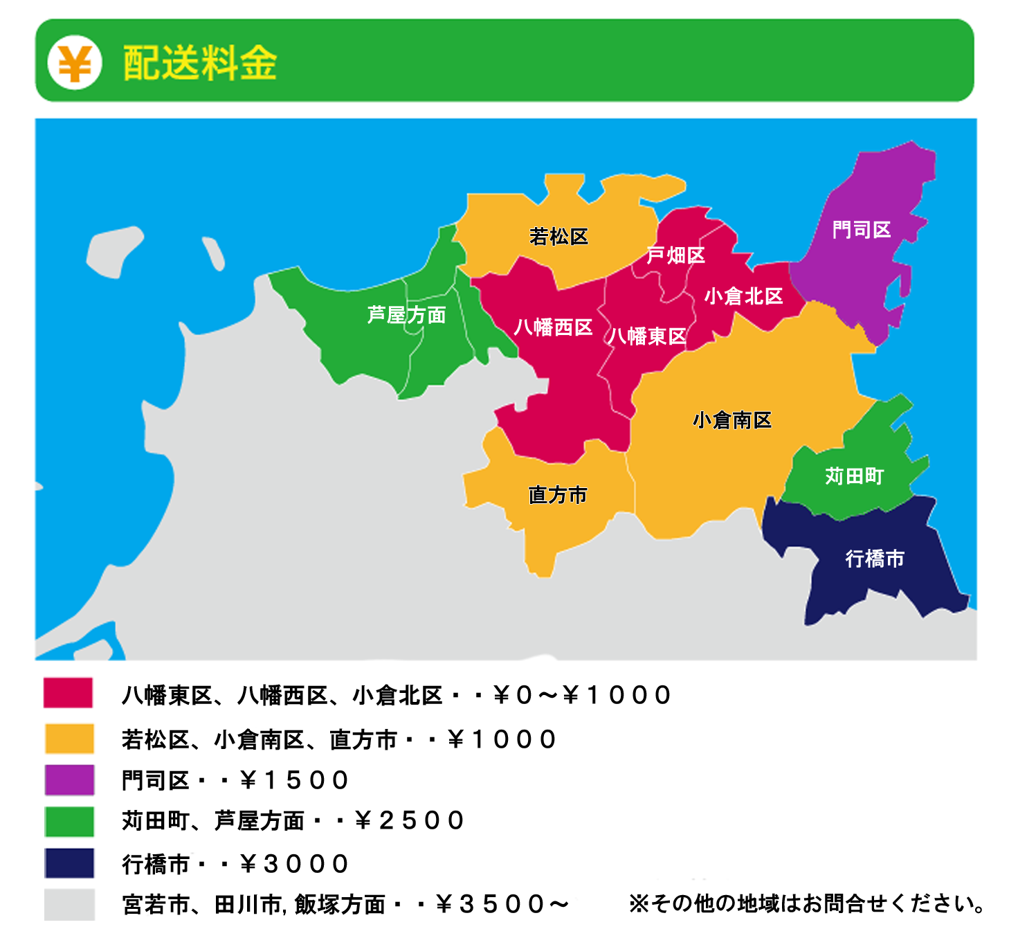 北九州配送料金